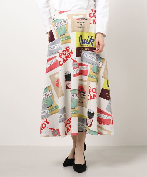 Cepica（セピカ）の「Cepicaオリジナルチャンキープリントフレアスカート（スカート・レディース・ブルー/その他・FREE）」の4枚目の写真