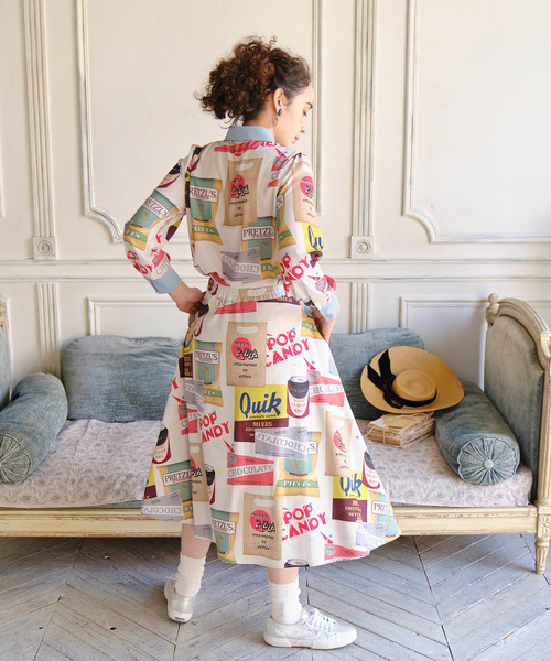 Cepica（セピカ）の「Cepicaオリジナルチャンキープリントフレアスカート（スカート・レディース・ブルー/その他・FREE）」の5枚目の写真