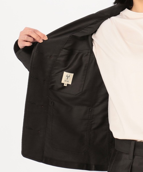 Scye（サイ）の「【Scye】モールスキン ダブルジャケット WOMEN