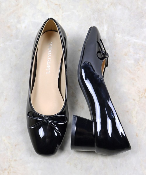 LibertyDoll（リバティードール）の「スクエアトゥ4.5cmチャンキー