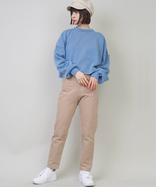 SPINNS（スピンズ）の「カジュアルストレートパンツ（その他パンツ・レディース・ブラック/アイボリー/サンドベージュ・S/M）」の14枚目の写真