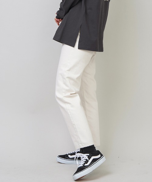 SPINNS（スピンズ）の「カジュアルストレートパンツ（その他パンツ・レディース・ブラック/アイボリー/サンドベージュ・S/M）」の5枚目の写真