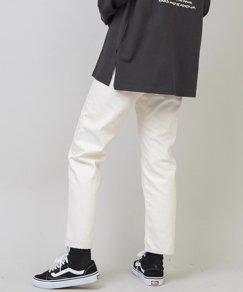 SPINNS（スピンズ）の「カジュアルストレートパンツ（その他パンツ・レディース・ブラック/アイボリー/サンドベージュ・S/M）」の6枚目の写真