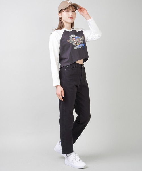 SPINNS（スピンズ）の「カジュアルストレートパンツ（その他パンツ・レディース・ブラック/アイボリー/サンドベージュ・S/M）」の15枚目の写真