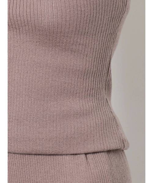 dazzlin（ダズリン）の「パーツクロシェリブニット（ニット/セーター・レディース・オフホワイト/モカ・FREE）」の6枚目の写真