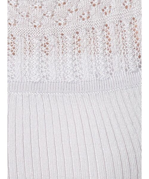 dazzlin（ダズリン）の「パーツクロシェリブニット（ニット/セーター・レディース・オフホワイト/モカ・FREE）」の8枚目の写真