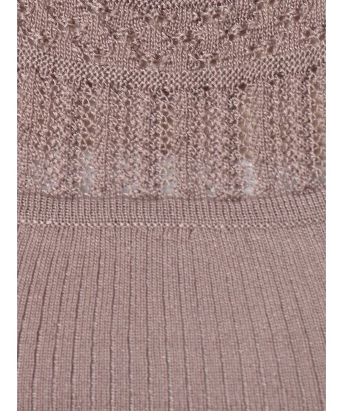 dazzlin（ダズリン）の「パーツクロシェリブニット（ニット/セーター・レディース・オフホワイト/モカ・FREE）」の10枚目の写真