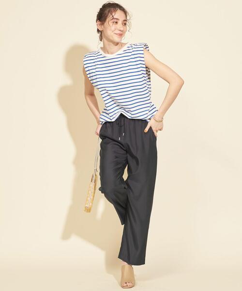 BEAUTY&YOUTH UNITED ARROWS（ビューティーアンドユースユナイテッドアローズ）の「BY∴ ツイルドローストイージーパンツ -ウォッシャブル-（その他パンツ・レディース・ブラック/ベージュ/コバルトブルー・S/M/L）」の17枚目の写真