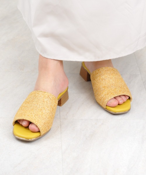 SAVOY（サボイ）の「【SAVOY】編み込み風エスニックサンダル（サンダル・レディース・ブラック/ブラウン/イエロー・LL/S/M/L）」の3枚目の写真