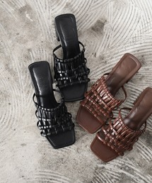 NOFALL | スクエアトゥメッシュミュールサンダル(サンダル)