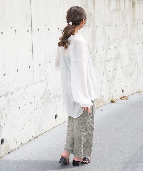 NOFALL（ノーフォール）の「スクエアトゥメッシュミュールサンダル（サンダル・レディース・ホワイト/ブラック/グレイッシュベージュ/ダークブラウン・LL/L/M/3L/S/SS）」の19枚目の写真