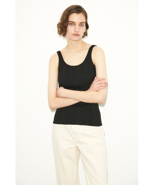 THROW by SLY（スローバイスライ）の「THROW VARIOUS TANK SET タンクセット（タンクトップ・レディース・ホワイト/ブラック/バーガンディー・FREE）」の5枚目の写真