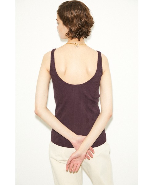 THROW by SLY（スローバイスライ）の「THROW VARIOUS TANK SET タンクセット（タンクトップ・レディース・ホワイト/ブラック/バーガンディー・FREE）」の10枚目の写真