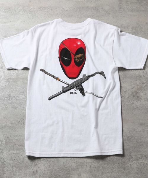 BAIT（ベイト）の「BAIT×DEADPOOL RATATAT TEE 235-DDP-TEE-002（Tシャツ/カットソー・メンズ・ホワイト/ブラック・M/L/XL/XXL/S）」の2枚目の写真