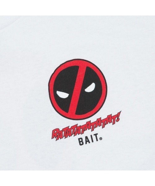 BAIT（ベイト）の「BAIT×DEADPOOL RATATAT TEE 235-DDP-TEE-002（Tシャツ/カットソー・メンズ・ホワイト/ブラック・M/L/XL/XXL/S）」の4枚目の写真