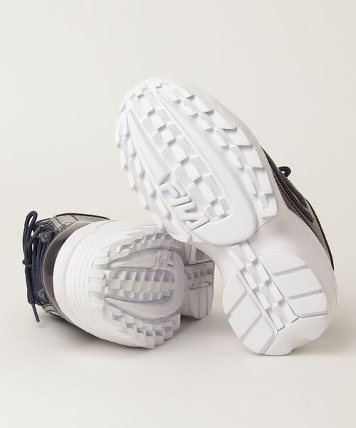 FILA（フィラ）の「FILA/フィラ　スニーカー　ディスラプター２ウェッジ　ギャラクティック　超厚底スニーカー　6㎝　F0528-0421（スニーカー・レディース・ブラック×ブラック・24.5cm/24.0cm/23.0cm/25.0cm/23.5cm）」の4枚目の写真