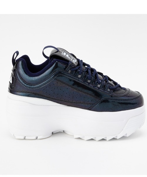 FILA（フィラ）の「FILA/フィラ　スニーカー　ディスラプター２ウェッジ　ギャラクティック　超厚底スニーカー　6㎝　F0528-0421（スニーカー・レディース・ブラック×ブラック・24.5cm/24.0cm/23.0cm/25.0cm/23.5cm）」の6枚目の写真