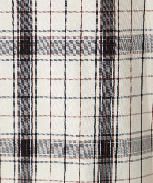 WEGO（ウィゴー）の「WEGO/レトロチェックビッグシルエット5分袖シャツ（シャツ/ブラウス・メンズ・ブラウン系その他2/ベージュ系その他2・LARGE/MEDIUM）」の9枚目の写真