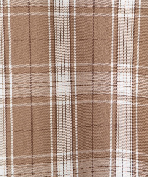 WEGO（ウィゴー）の「WEGO/レトロチェックビッグシルエット5分袖シャツ（シャツ/ブラウス・メンズ・ブラウン系その他2/ベージュ系その他2・LARGE/MEDIUM）」の10枚目の写真
