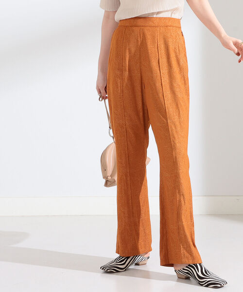 Ray BEAMS（レイビームス）の「Ray BEAMS / ペイズリー ジャカード パンツ（その他パンツ・レディース・ライトブルー/ブラウン系その他5・1/0）」の4枚目の写真