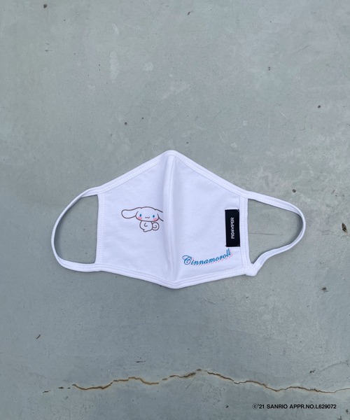 FIG&VIPER（フィグアンドバイパー）の「シナモロールフェイスマスク（マスク・レディース・ホワイト/ライトブルー/ベージュ・FREE）」の2枚目の写真