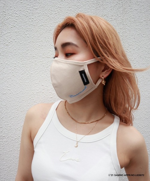 FIG&VIPER（フィグアンドバイパー）の「シナモロールフェイスマスク（マスク・レディース・ホワイト/ライトブルー/ベージュ・FREE）」の7枚目の写真