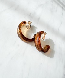 アクリルフープイヤリング