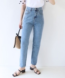 BLUEEAST | ハイウエストテーパードデニム(デニムパンツ)