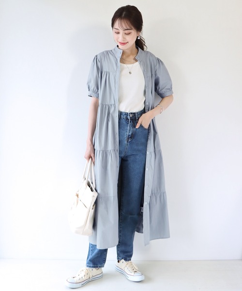 BLUEEAST（ブルーイースト）の「ハイウエストテーパードデニム（デニムパンツ・レディース・ネイビー/ライトブルー/オフホワイト/ブラック・SMALL/MEDIUM/LARGE/X-LARGE）」の18枚目の写真