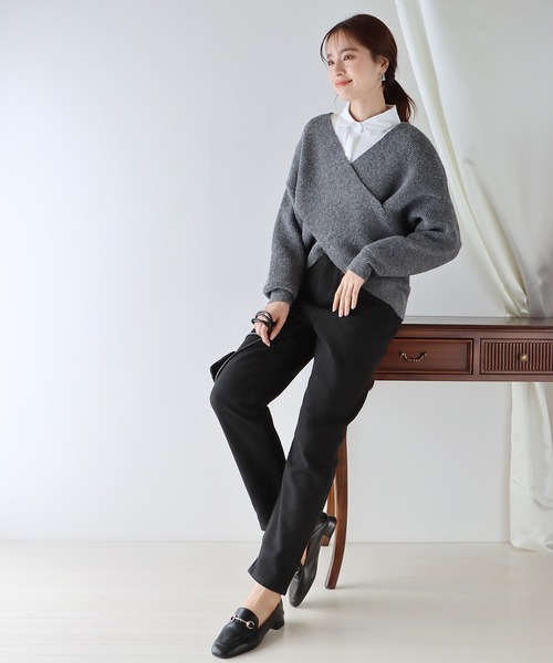 BLUEEAST（ブルーイースト）の「ハイウエストテーパードデニム（デニムパンツ・レディース・ネイビー/ライトブルー/オフホワイト/ブラック・SMALL/MEDIUM/LARGE/X-LARGE）」の12枚目の写真