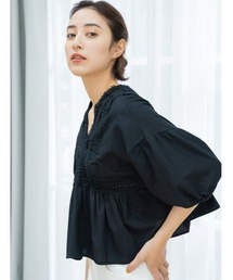 fifth | ボリュームスリーブレース切替ブラウス(シャツ/ブラウス)