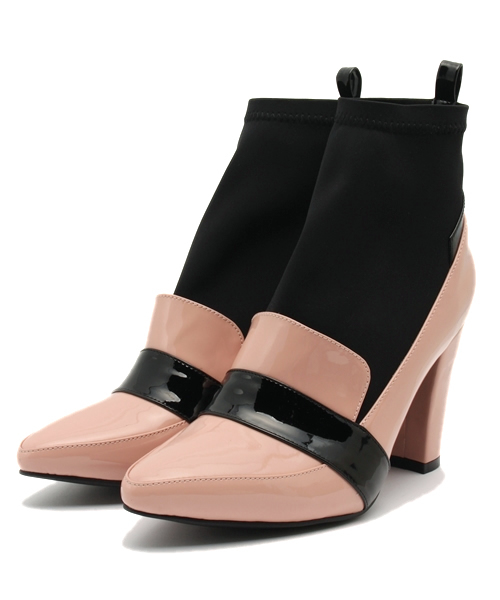 SOLPRESA（ソルプレーサ）の「【SOLPRESA】ストレッチショートブーツ（ブーツ・レディース・ブラック/ピンク・23.5/24.5）」の6枚目の写真