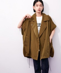 ADAM ET ROPE' | 【2WAY】ミリタリーショートトレンチ(ミリタリージャケット)