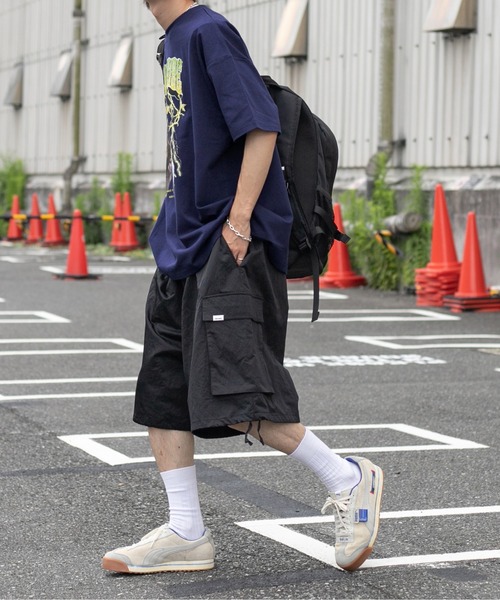 Perushu(ペルーシュ)の「ルーズカーゴハーフパンツ(その他パンツ・メンズ・ブラック/カーキ/オレンジ・SMALL/MEDIUM/LARGE)」の9枚目の写真