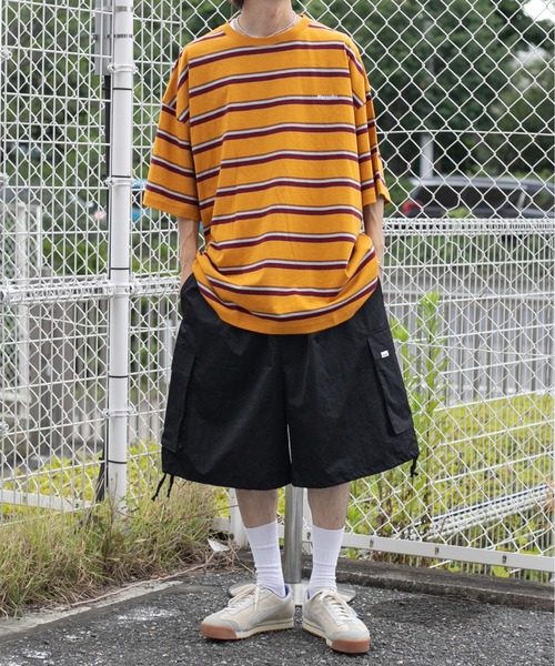 Perushu(ペルーシュ)の「ルーズカーゴハーフパンツ(その他パンツ・メンズ・ブラック/カーキ/オレンジ・SMALL/MEDIUM/LARGE)」の5枚目の写真