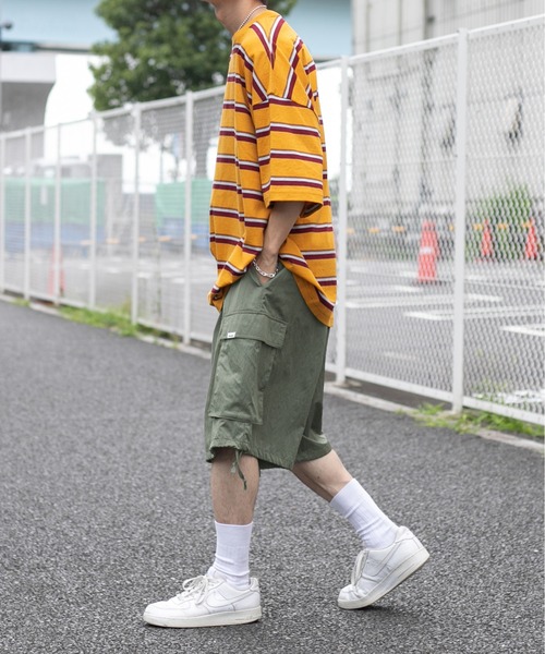 Perushu(ペルーシュ)の「ルーズカーゴハーフパンツ(その他パンツ・メンズ・ブラック/カーキ/オレンジ・SMALL/MEDIUM/LARGE)」の21枚目の写真