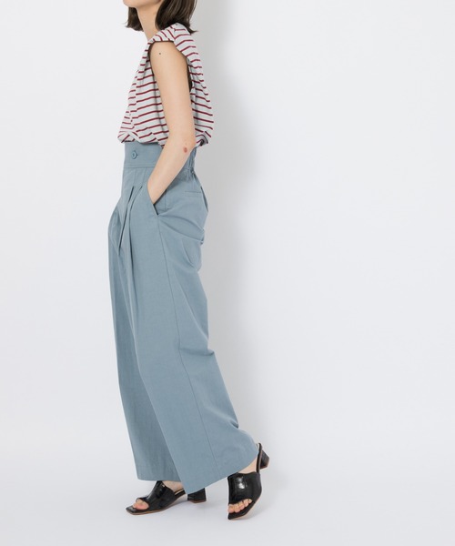 CIAOPANIC（チャオパニック）の「ハイウエストタックワイドパンツ（その他パンツ・レディース・ブラック/サックスブルー・SMALL/MEDIUM）」の16枚目の写真