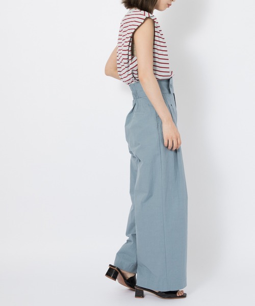 CIAOPANIC（チャオパニック）の「ハイウエストタックワイドパンツ（その他パンツ・レディース・ブラック/サックスブルー・SMALL/MEDIUM）」の10枚目の写真