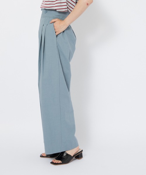 CIAOPANIC（チャオパニック）の「ハイウエストタックワイドパンツ（その他パンツ・レディース・ブラック/サックスブルー・SMALL/MEDIUM）」の18枚目の写真