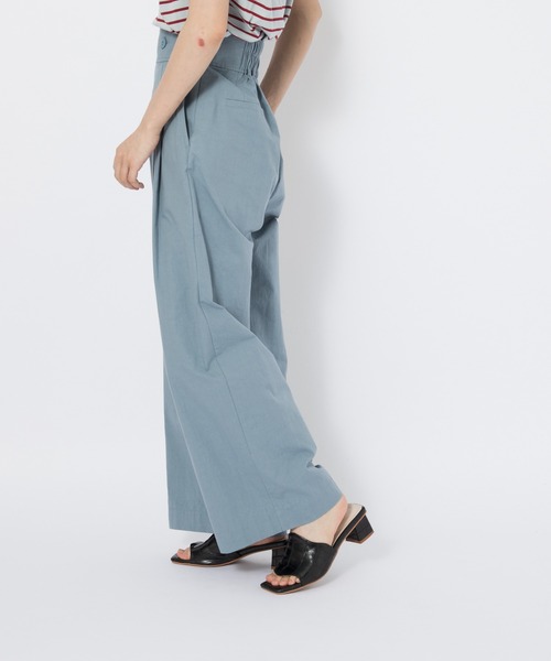 CIAOPANIC（チャオパニック）の「ハイウエストタックワイドパンツ（その他パンツ・レディース・ブラック/サックスブルー・SMALL/MEDIUM）」の13枚目の写真