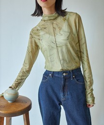 VACANCY | マーブル柄シアーインナー(Tシャツ/カットソー)