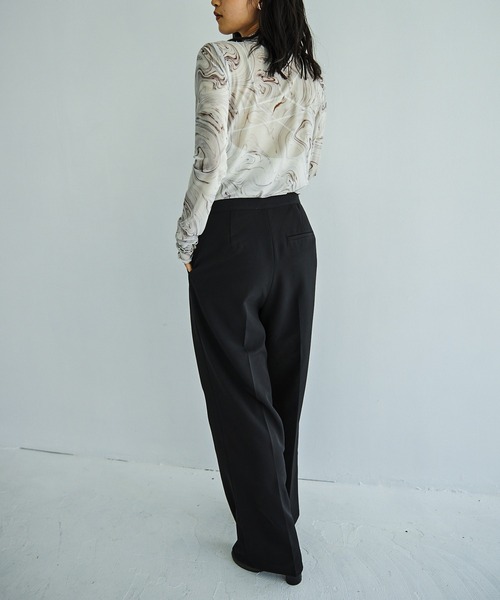 VACANCY（ヴァカンシー）の「マーブル柄シアーインナー（Tシャツ/カットソー・レディース・ブラウン/グリーン/ナチュラル・FREE）」の22枚目の写真