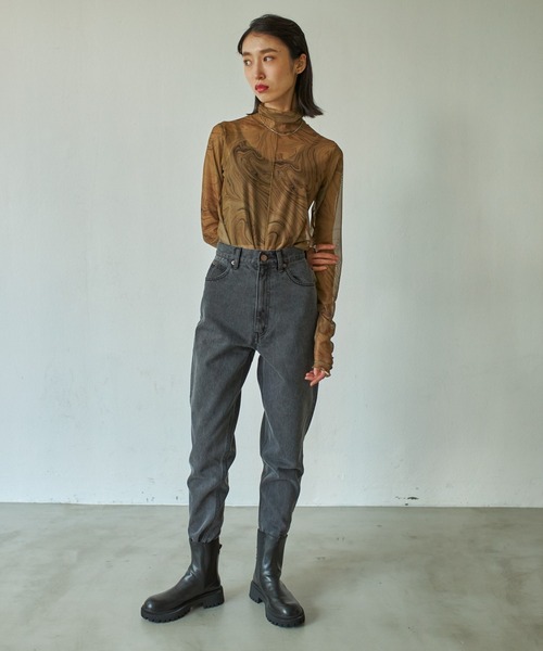 VACANCY（ヴァカンシー）の「マーブル柄シアーインナー（Tシャツ/カットソー・レディース・ブラウン/グリーン/ナチュラル・FREE）」の11枚目の写真