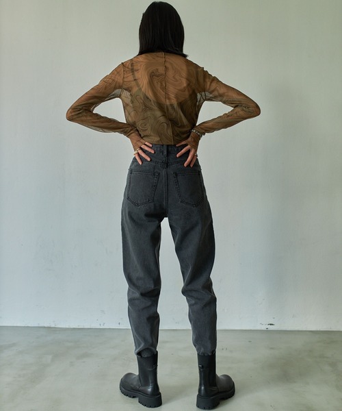 VACANCY（ヴァカンシー）の「マーブル柄シアーインナー（Tシャツ/カットソー・レディース・ブラウン/グリーン/ナチュラル・FREE）」の12枚目の写真