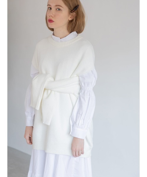 Ayla（アイラ）の「tierd shirt onepiece（シャツワンピース・レディース・ホワイト/ブラック・FREE）」の10枚目の写真