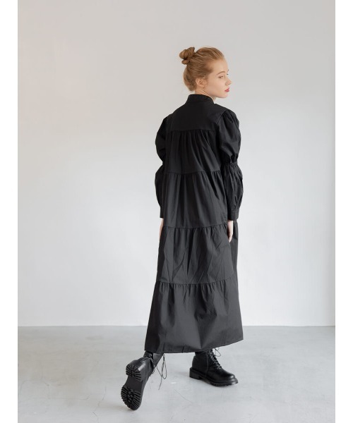 Ayla（アイラ）の「tierd shirt onepiece（シャツワンピース・レディース・ホワイト/ブラック・FREE）」の13枚目の写真