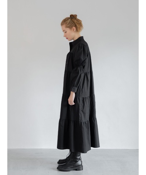 Ayla（アイラ）の「tierd shirt onepiece（シャツワンピース・レディース・ホワイト/ブラック・FREE）」の15枚目の写真