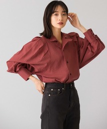 KBF | ボリュームスリーブストライプシャツ(シャツ/ブラウス)