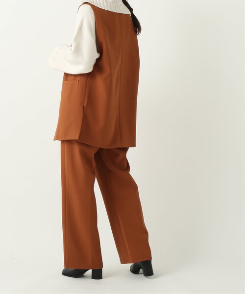 RAY CASSIN（レイカズン）の「ダブルクロスノーカラージレ セットアップ可（ベスト・レディース・ブラック/ベージュ/モスグリーン/テラコッタ・FREE）」の14枚目の写真