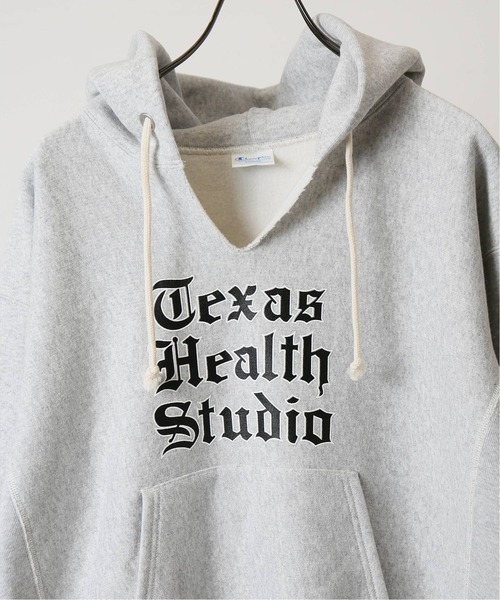 Champion(チャンピオン)の「【CHAMPION /チャンピオン】Reverse Weave ブロークンネックパーカー(パーカー・メンズ・ブラック/ネイビー/グレー/ナチュラル・MEDIUM/LARGE/X-LARGE)」の3枚目の写真